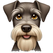 Brown schnauzer  sticker
