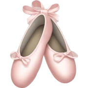 Pale pink ballet shoes sticker
