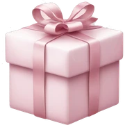 Light pink Christmas gifts under a white Christmas tree  sticker