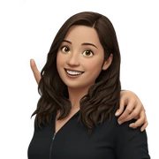 smiling girl with brown hair sticker