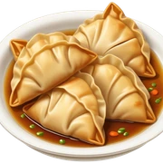 Ginger pork pot stickers sticker