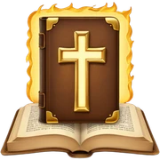 Glowing bible sticker