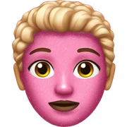Pink glitter sticker