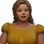 girl in yellow dress closeup sticker