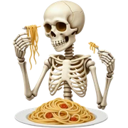 Skeleton wirh Spaghetti sticker