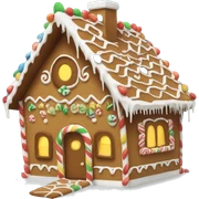 Gingerbread house sticker