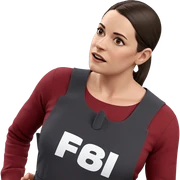 girl in brown overalls sticker