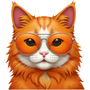 Cat with sunglasses sticker