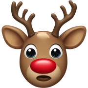 Red Nosed Reindeer sticker