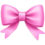 Pink bow sticker