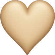 Beige Heart sticker
