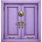lilac door sticker