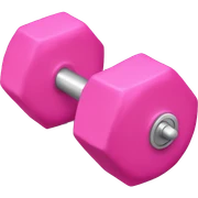 Pink big dumbell sticker