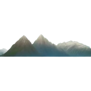 mountain and sea sticker