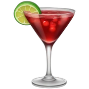 black and red drink sticker