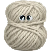 Soft yarn sticker