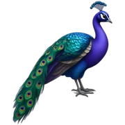Violet-peacock sticker
