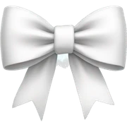 White bow sticker