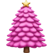 Pink christmas sticker