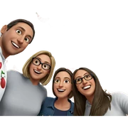 festive gathering with friends sticker
