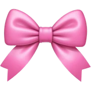 Pink bow sticker