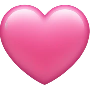 Pink heart sticker