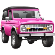 pink ford bronco  sticker