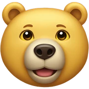  yellow bear sticker