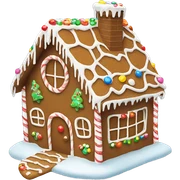 gingerbread house sticker