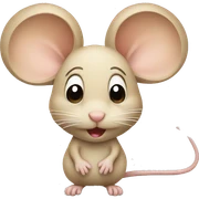 beige mouse sticker