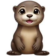 baby otter sticker