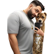 selfie with jewelry and animals sticker