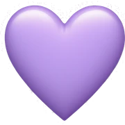 pastel purple heart  sticker