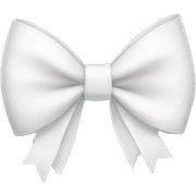 white bow sticker