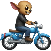 Stitch on a bike sticker