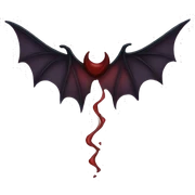 vampire wings sticker