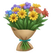 Giving flowers sticker