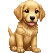 golden retriever puppy  sticker