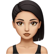 latina, baddie,pretty, brown eyes, makeup, black eyeliner, shaved half head dark hair sticker