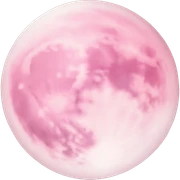 Light pink pink moon sticker