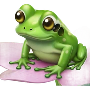 Frog sticker
