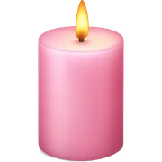 light pink candle sticker