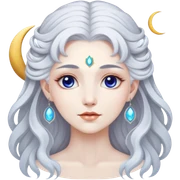 Moon goddess sticker