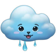 rainy cat cloud sticker