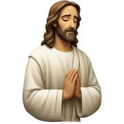 Jesus praying sticker