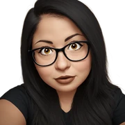 girl with black glasses portrait sticker