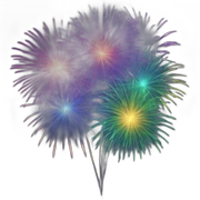 HappyNew 2024 fireworks sticker