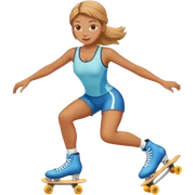 Mujer patinando  sticker