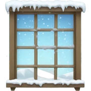 Snow Window sticker