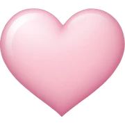 Light pink heart sticker